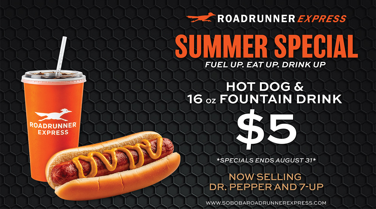 Roadrunner Hot Dog Special Flyer